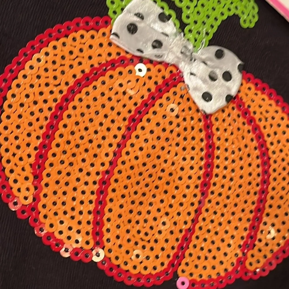 12 mo Halloween 3-pc Pumpkin Tutu w/leggings, headband
